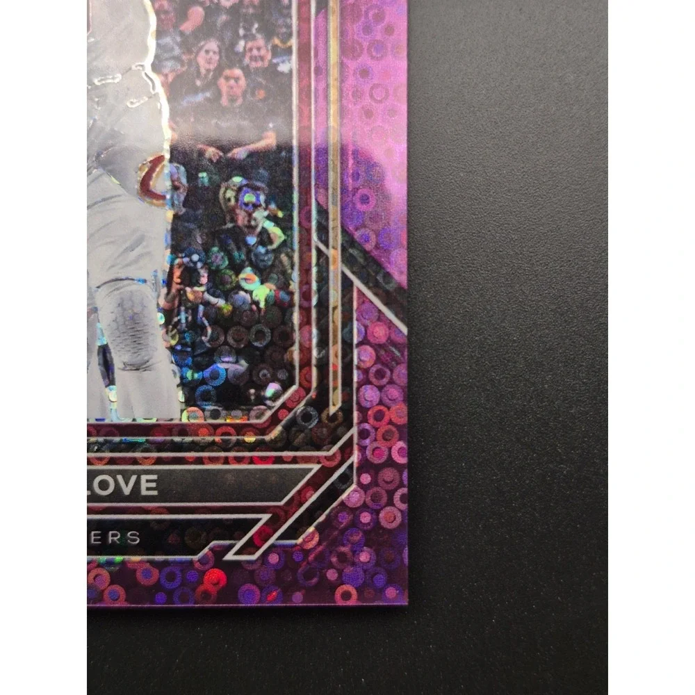 2022-23 Panini Prizm Kevin Love #90 Fast Break Purple Prizm‎ /75 Cavaliers